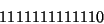 \begin{displaymath}1 1111 1111 1110 \end{displaymath}