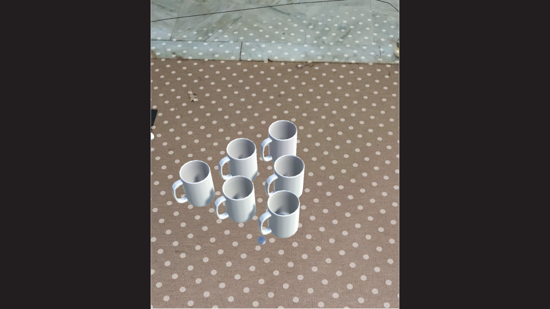 Tap to place cup formation