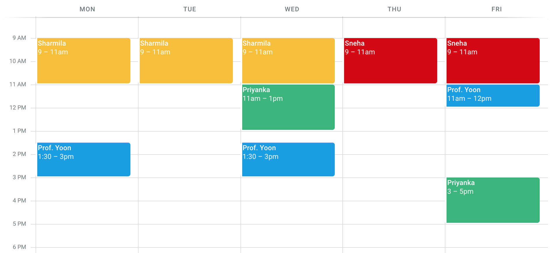 office hour schedule