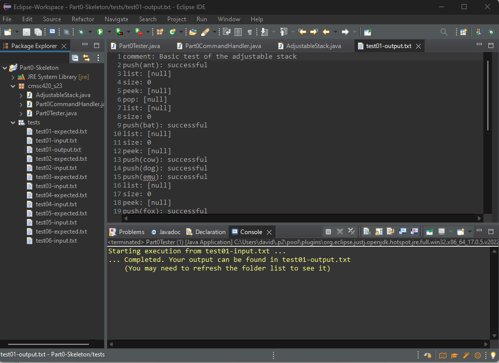 Eclipse package explorer
