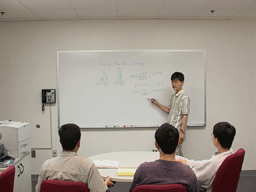 Chang Ha Lee leading a discussion