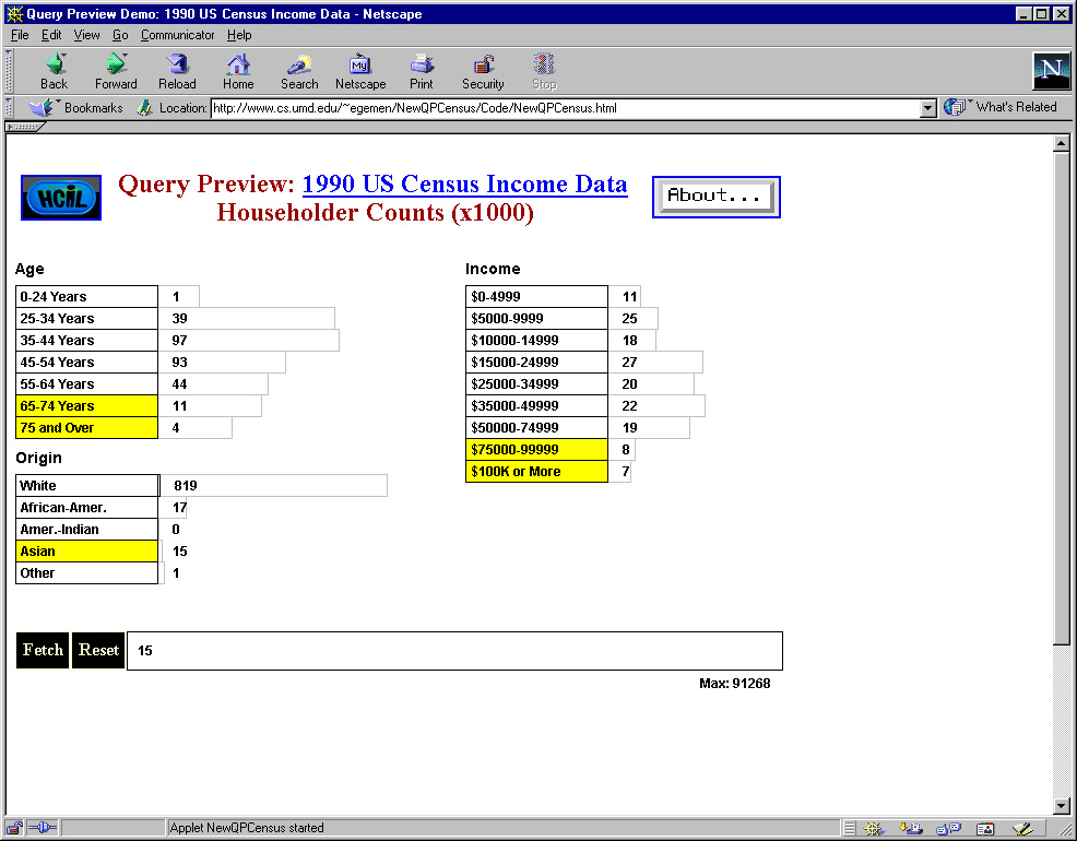 Fetch only the selected portion of data.