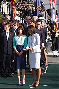 Samantha Cameron and Michelle Obama