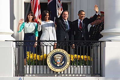 Samantha Cameron, Michelle Obama, David Cameron, Barack Obama