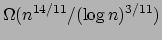 $\Omega(n^{14/11}/(\log n)^{3/11})$