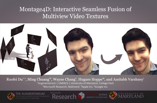 Montage4D: Interactive Seamless Fusion of Multiview Video Textures 