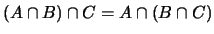 $(A \cap B) \cap C = A \cap (B \cap C)$