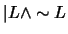 $\vert L \wedge \sim L$