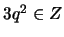$3q^2 \in Z$
