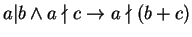 $ a \vert b \wedge a \nmid c \rightarrow a \nmid (b+c)$