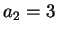 $ a_2 = 3$