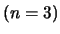$(n = 3)$