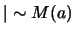 $\vert \sim M(a)$