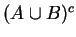 $(A \cup B)^c$