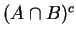 $(A \cap B)^c$