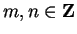 $m,n \in {\bf Z}$
