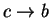 $c\rightarrow b$