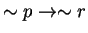 $\sim p\rightarrow\sim r$
