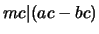 $mc \vert (ac-bc)$