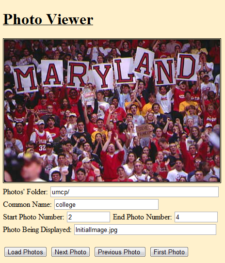 Snapshot main page