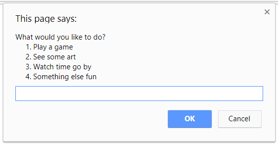 dialog box