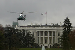 Helicopter over White House