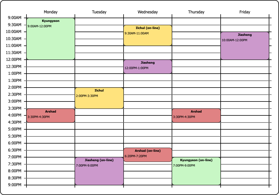 office hour schedule