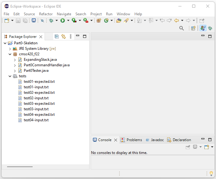 Eclipse package explorer