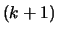 $(k+1)$