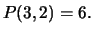 $ P(3,2) = 6.$