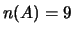 $ n(A)=9$