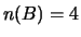 $ n(B)=4$