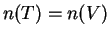$ n(T)=n(V)$