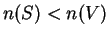 $ n(S)<n(V)$