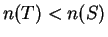 $ n(T)<n(S)$