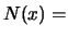 $ N(x) =$