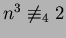 $ n^3 \not\equiv_4 2$