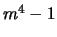 $ m^4-1$