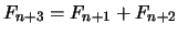 $ F_{n+3} = F_{n+1} + F_{n+2}$