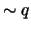 $\sim q$
