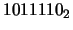 $1011110_{2}$