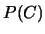 $P(C)$