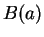 $B(a)$