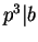 $p^{3}\vert b$