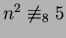 $n^2 \not\equiv_8 5$