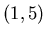$(1,5)$