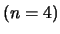 $(n=4)$