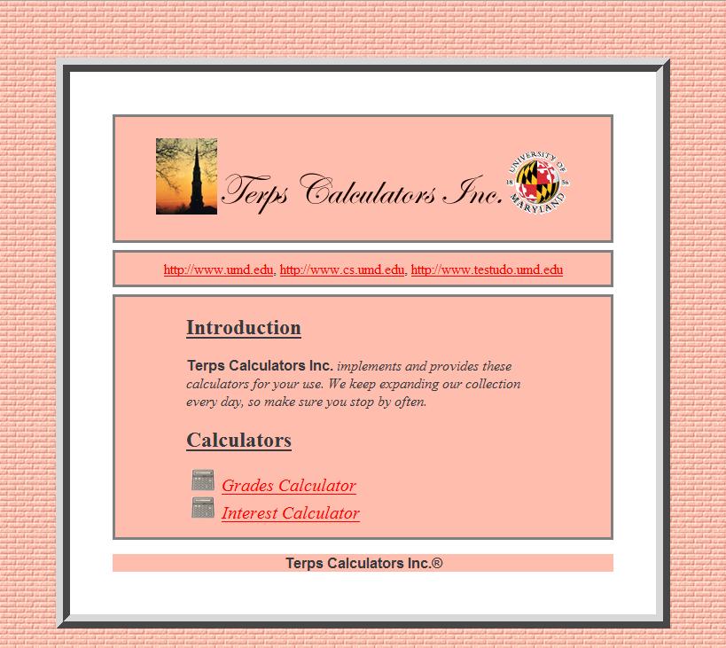 Snapshot main page