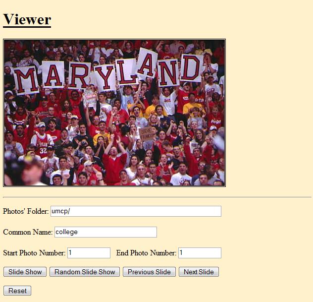 Snapshot main page
