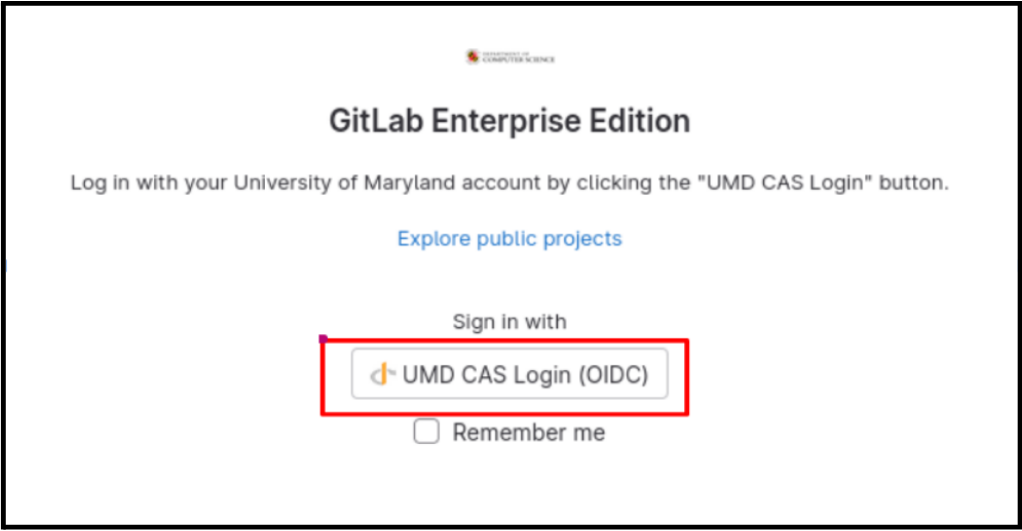 Image of GitLab sign-in options